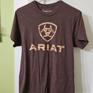 Ariat Brown Short-Sleeve Shield Logo Tee